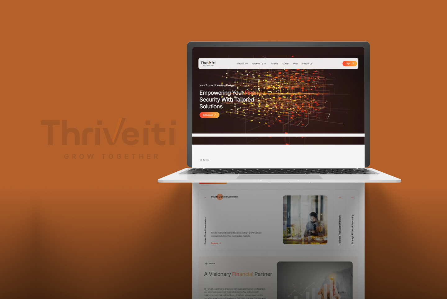 Professional wealth and investment solutions website developed by Trimir Technologies.